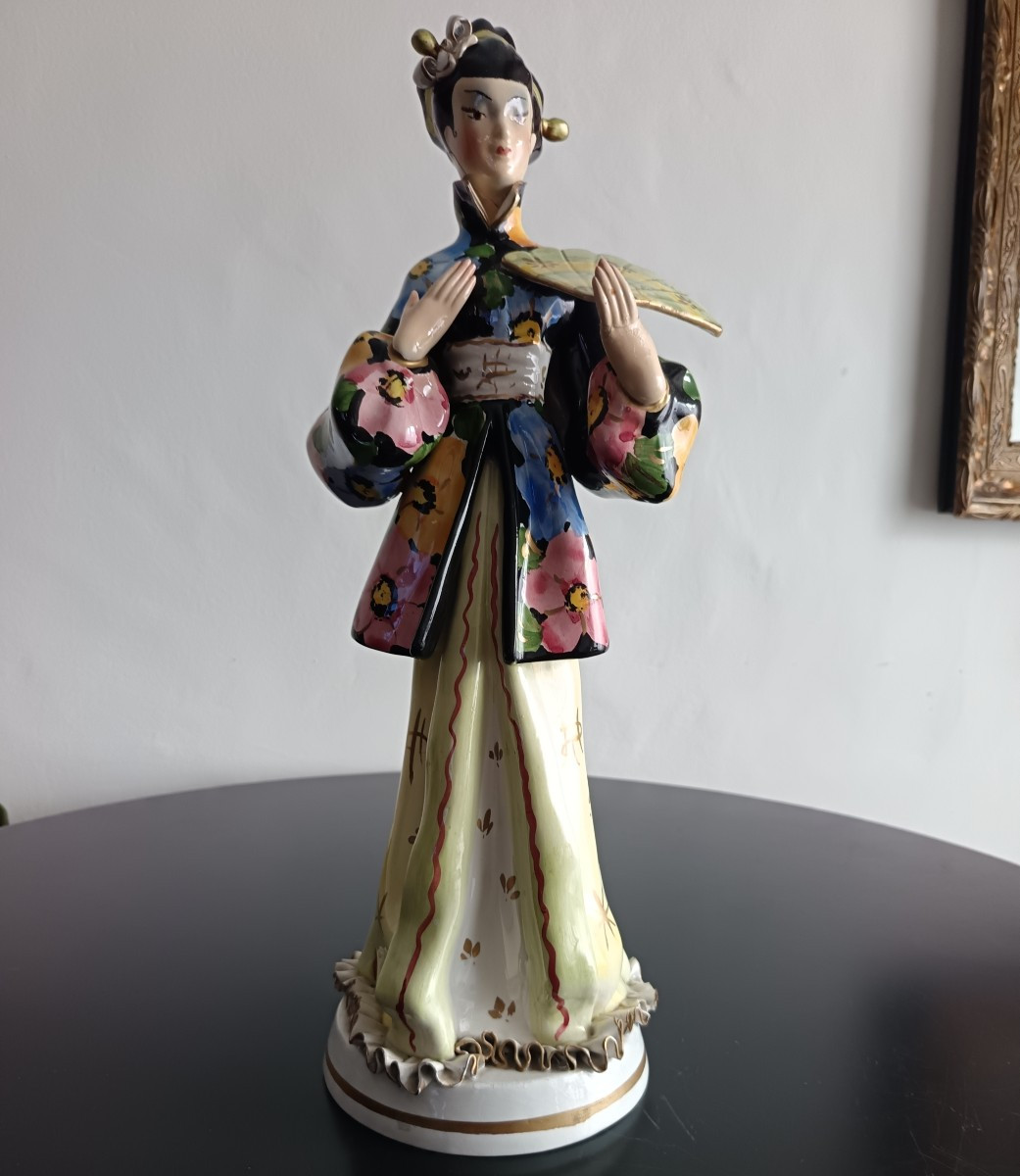 Ceramic Geisha, 1930, Italy