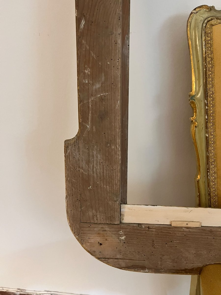 18th-century Mercury-gilded Frame With A Cornice-photo-2