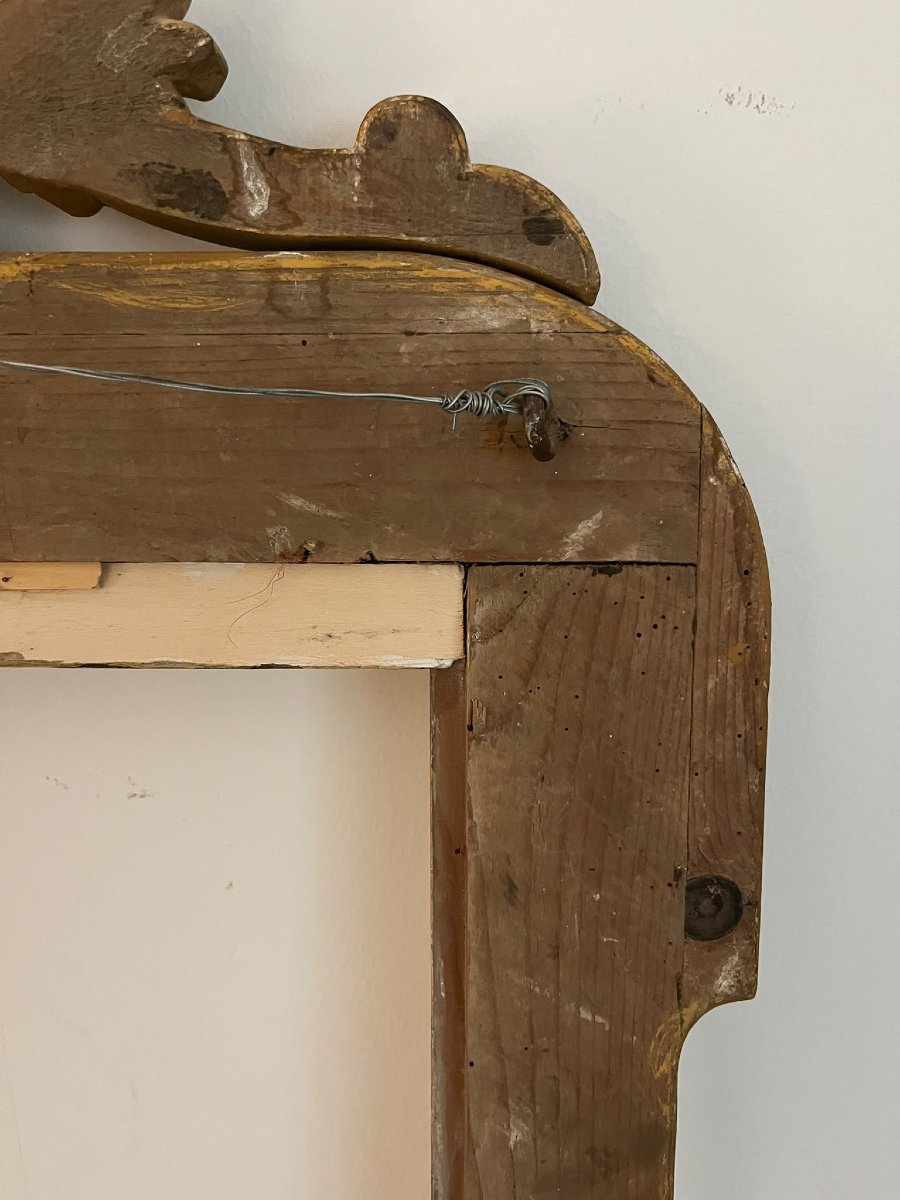 18th-century Mercury-gilded Frame With A Cornice-photo-3