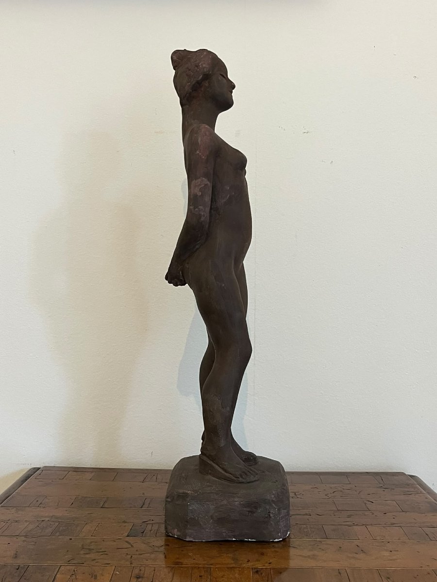 Eve The First Woman Terracotta Sculpture Arturo Martini-photo-4