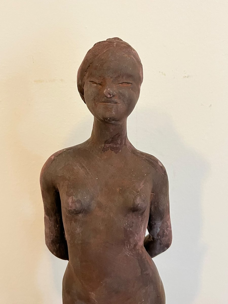 Eve The First Woman Terracotta Sculpture Arturo Martini-photo-1