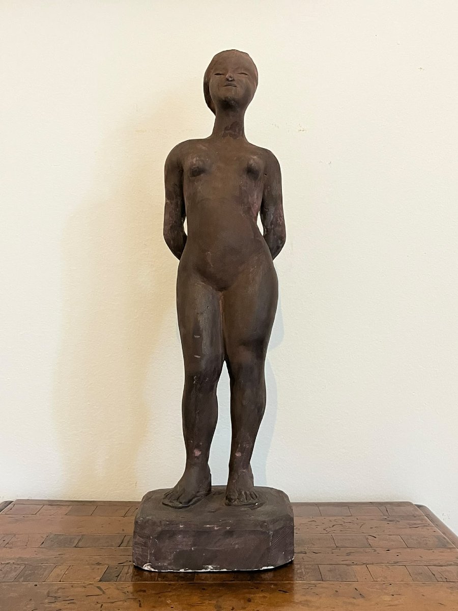 Eve The First Woman Terracotta Sculpture Arturo Martini
