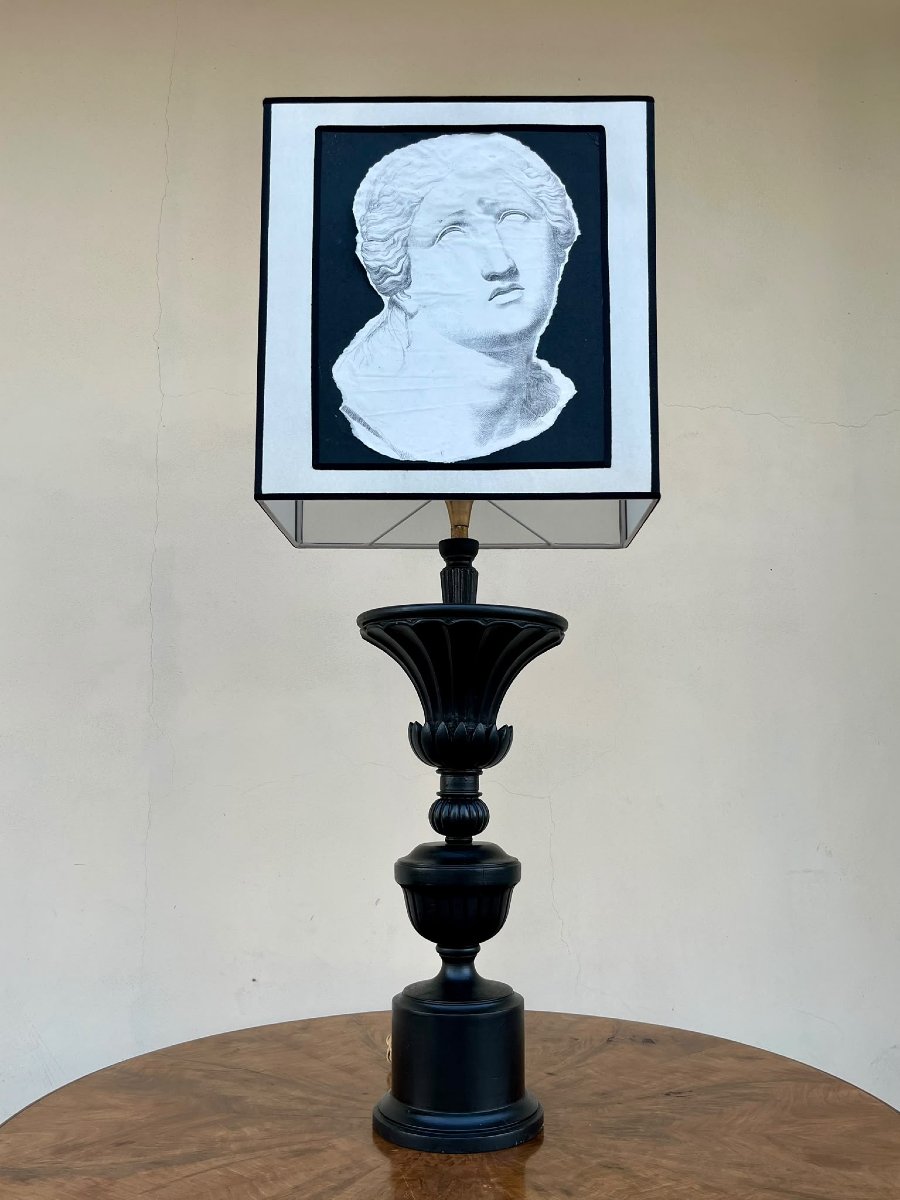 Lampe en bois ébony 1930