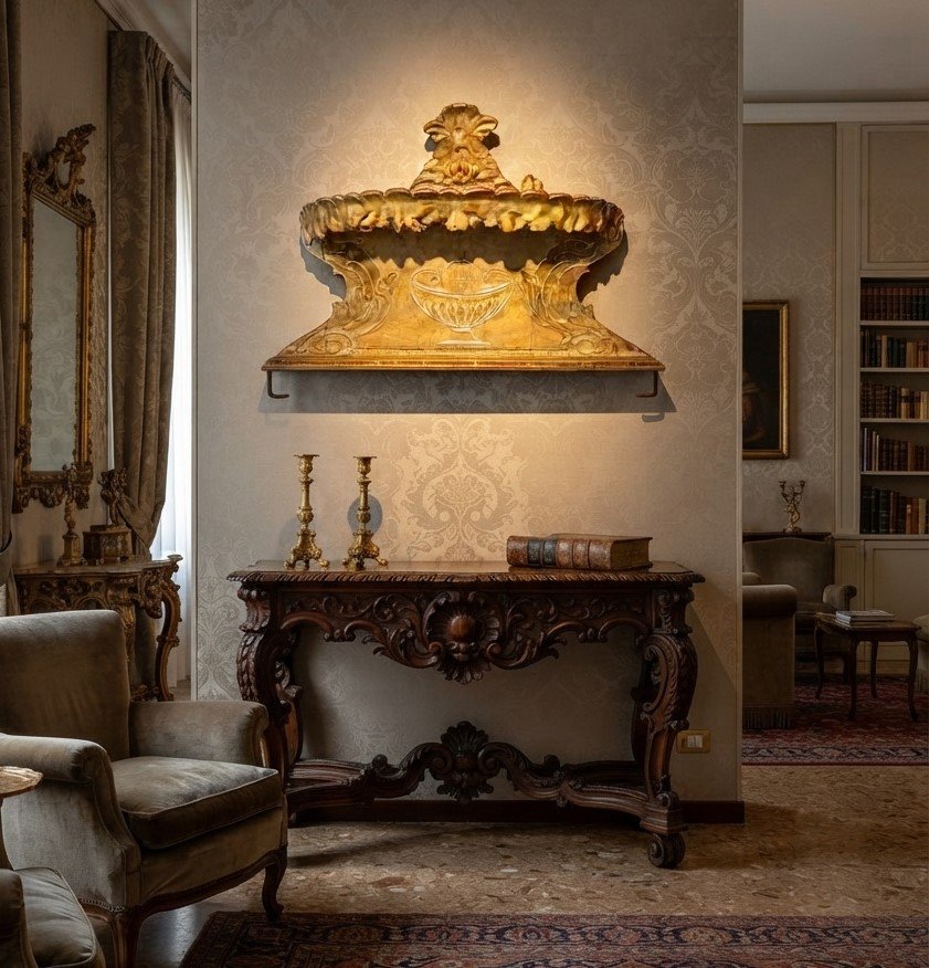 18th-century Wooden Frieze, Pure Gold—rome-photo-5