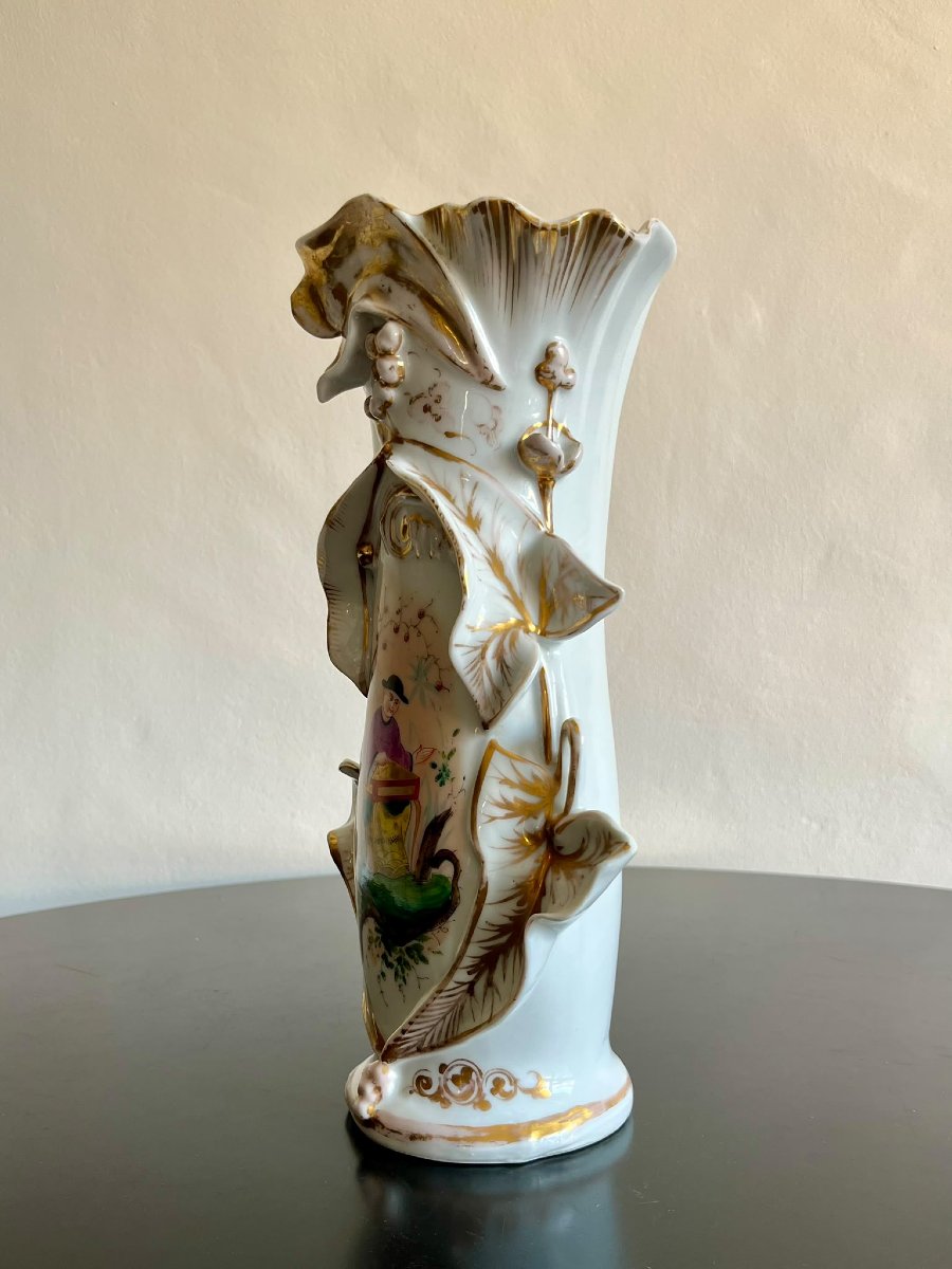 Vase napolitain en céramique peinte de 1870-photo-3