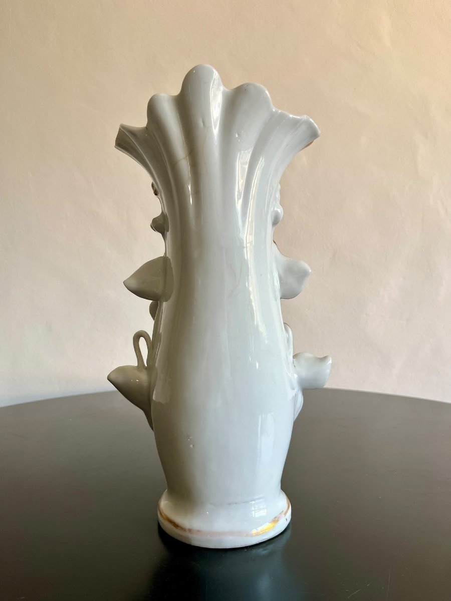 Vase napolitain en céramique peinte de 1870-photo-1