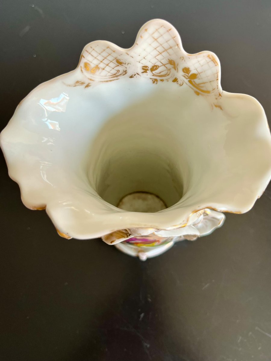 Vase napolitain en céramique peinte de 1870-photo-2