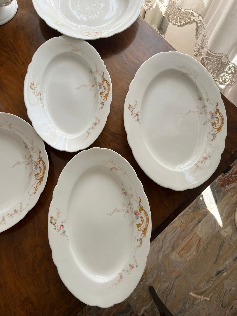 Service de Table Ginori 1930 Motif Floral-photo-4