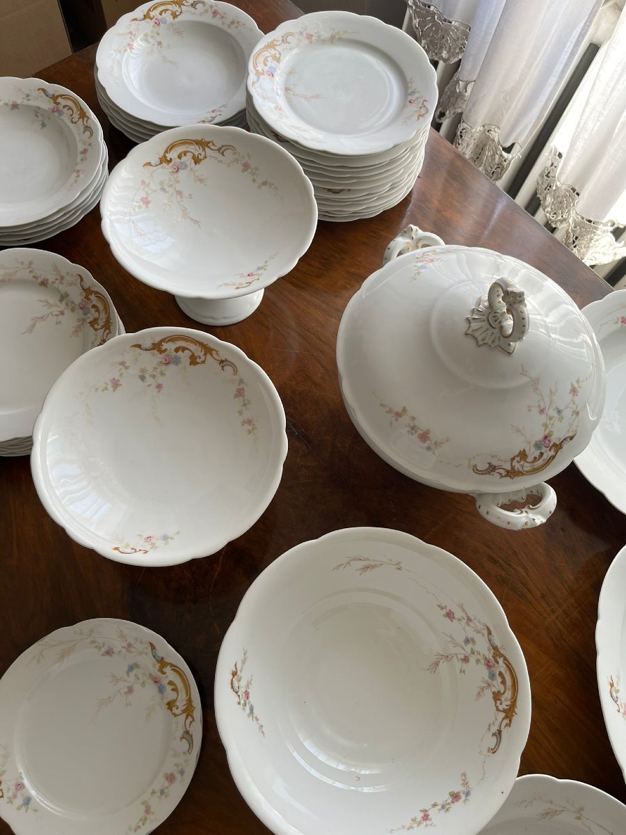 Service de Table Ginori 1930 Motif Floral-photo-1