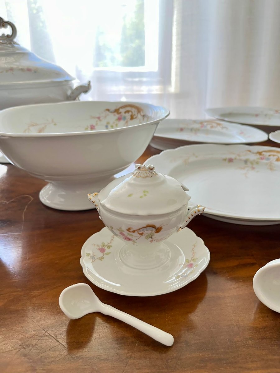 Service de Table Ginori 1930 Motif Floral-photo-2