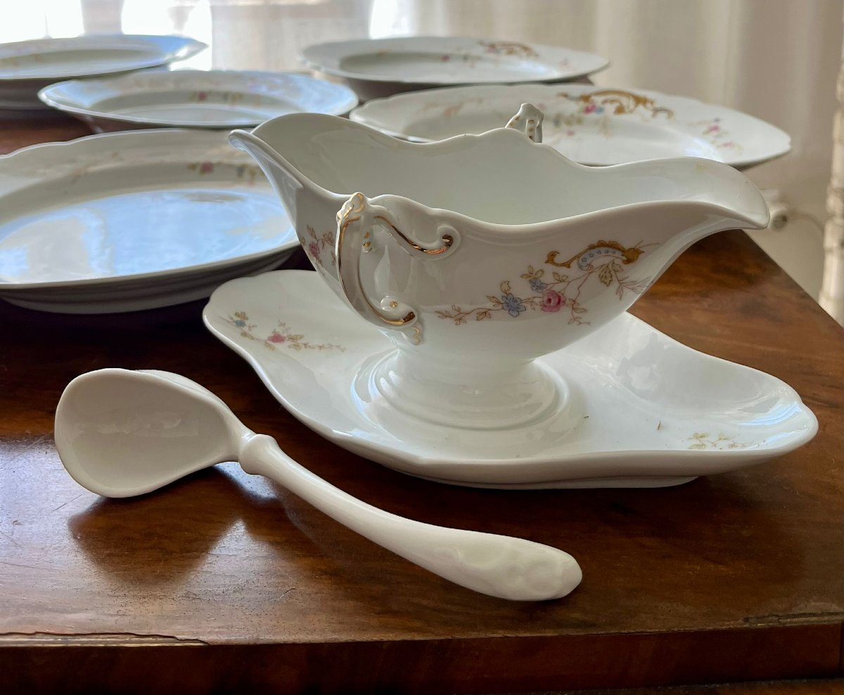 Service de Table Ginori 1930 Motif Floral-photo-5