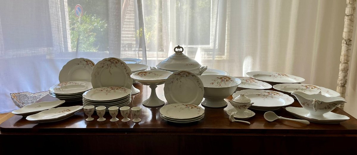 Service de Table Ginori 1930 Motif Floral