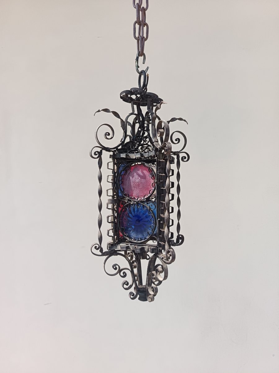 Santa Caterina Venetian Tin Lantern—early 20th Century-photo-2