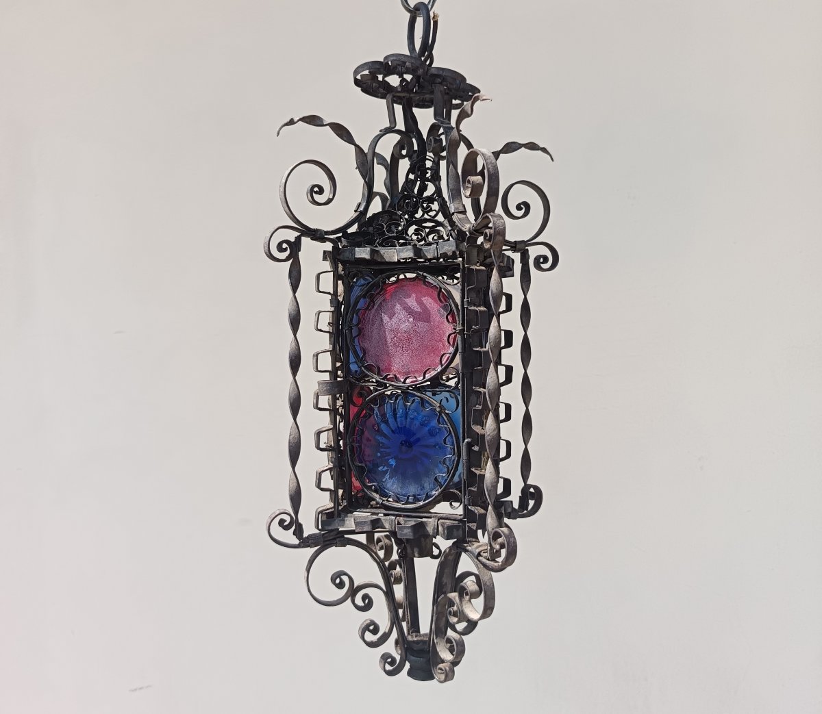 Santa Caterina Venetian Tin Lantern—early 20th Century-photo-4