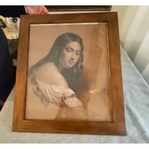 Late 19th-century Oil On Paper The Working-class Woman