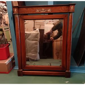 1810 Empire Mirror With Gilded Bronzes