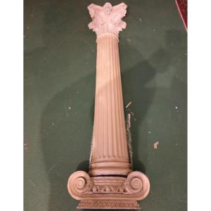Colonnes avec chapiteaux de 1930 en plâtre et paille 12 disponibles