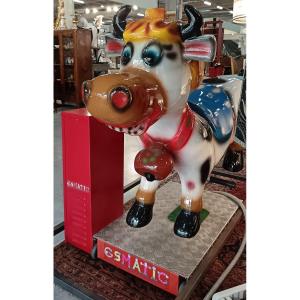 Mechanical Carousel 1980 Electric Cow