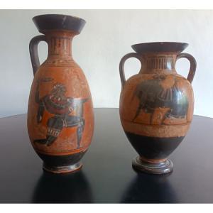 Paire de vases Grand Tour XIXème siècle