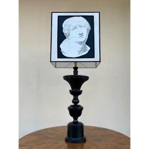 Lampe en bois ébony 1930