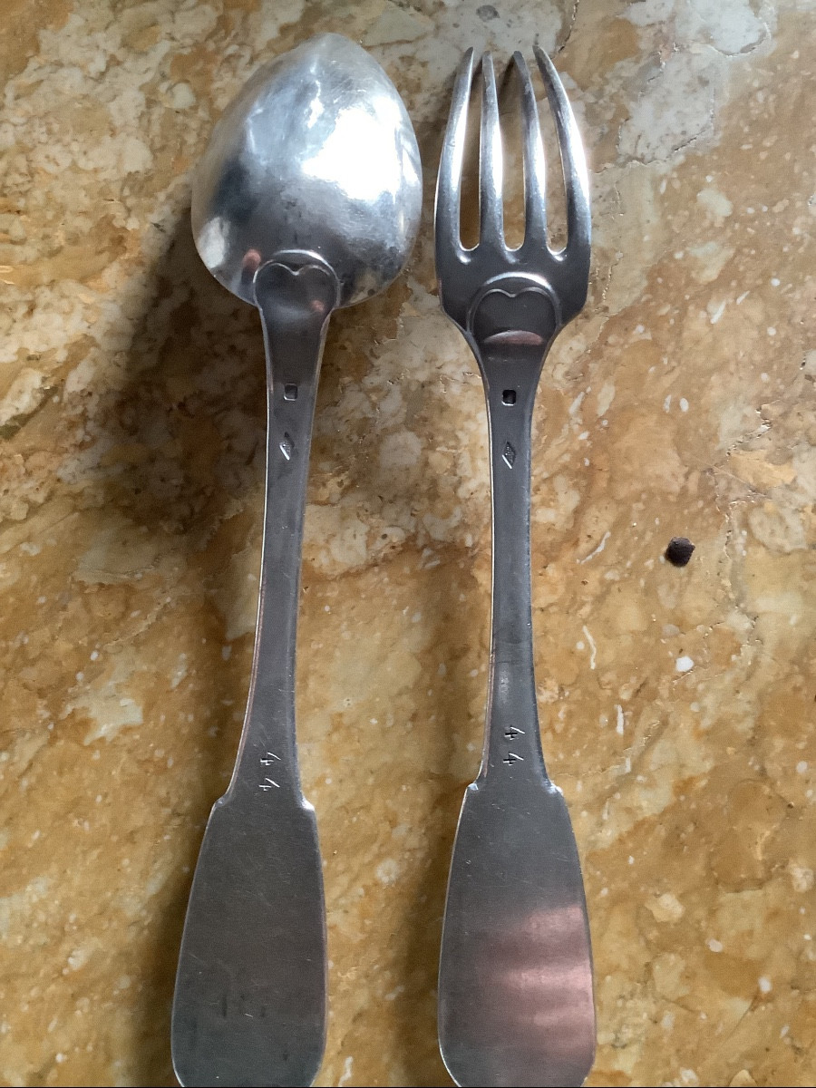 Flat Silver Plain Model Cutlery