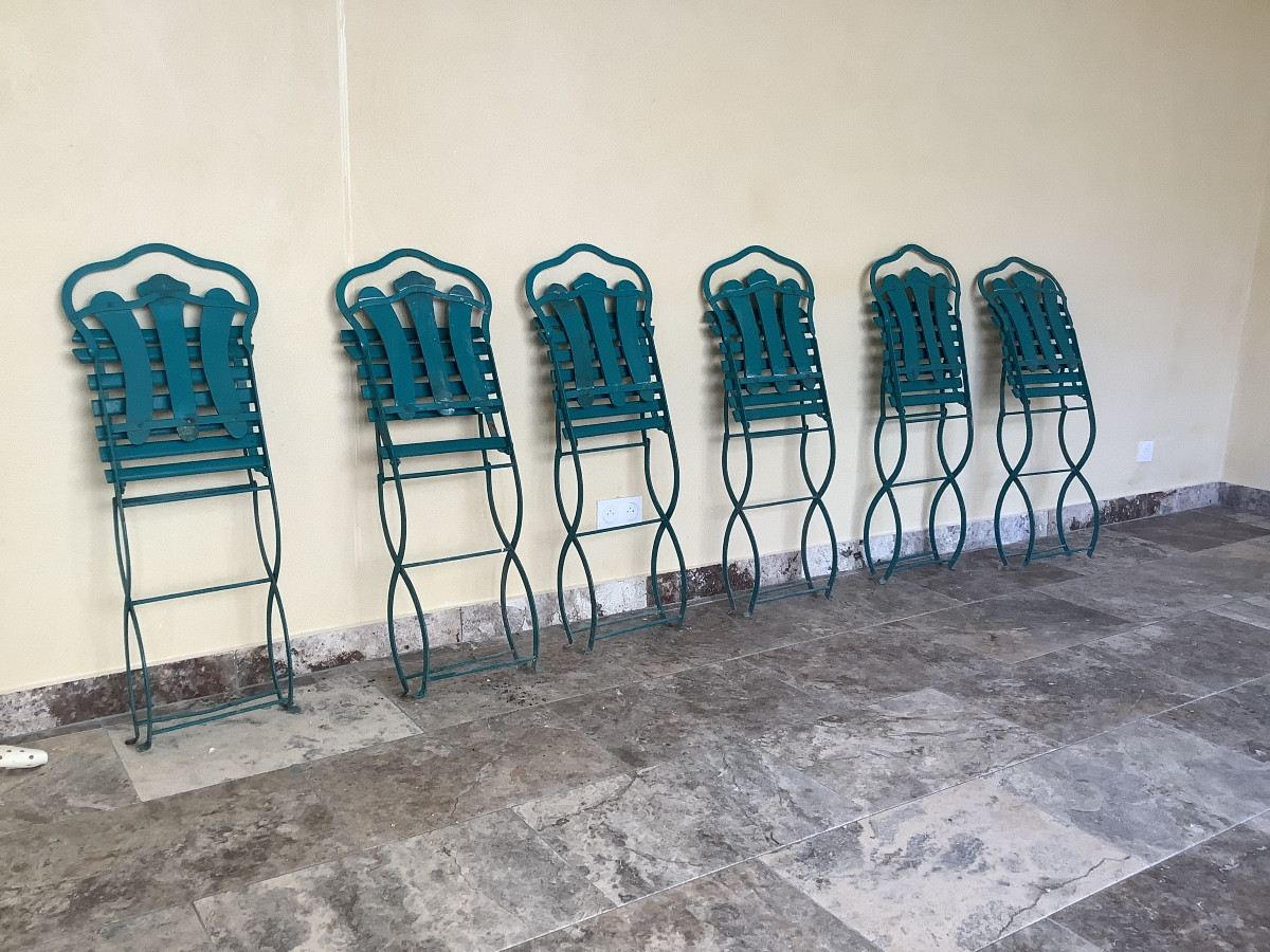 Série de 6 chaises de jardin -photo-1