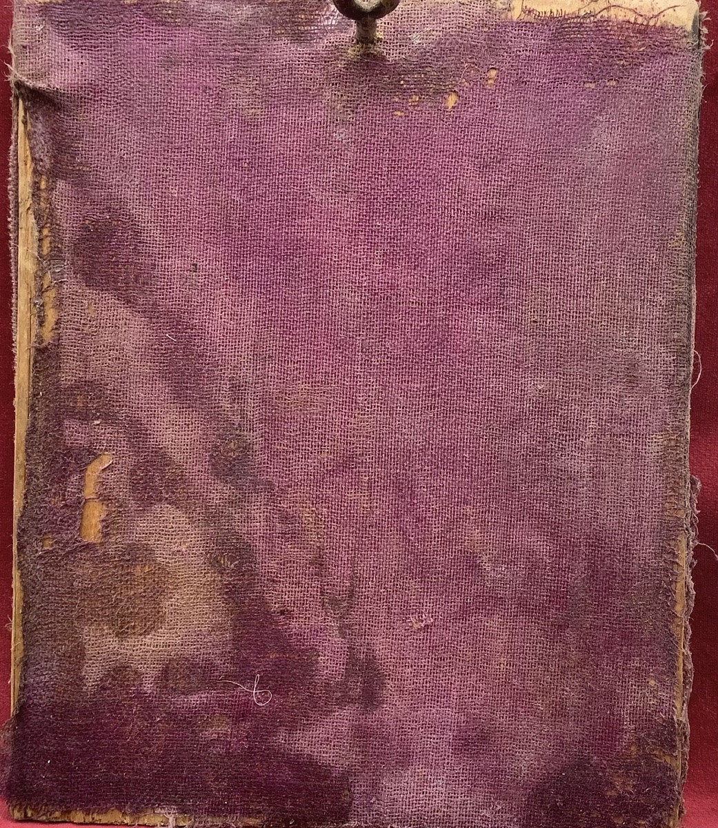 43_ Icone  Ukraine ,vierge de Smolensk ,huile sur bois sous une   Riza-photo-3