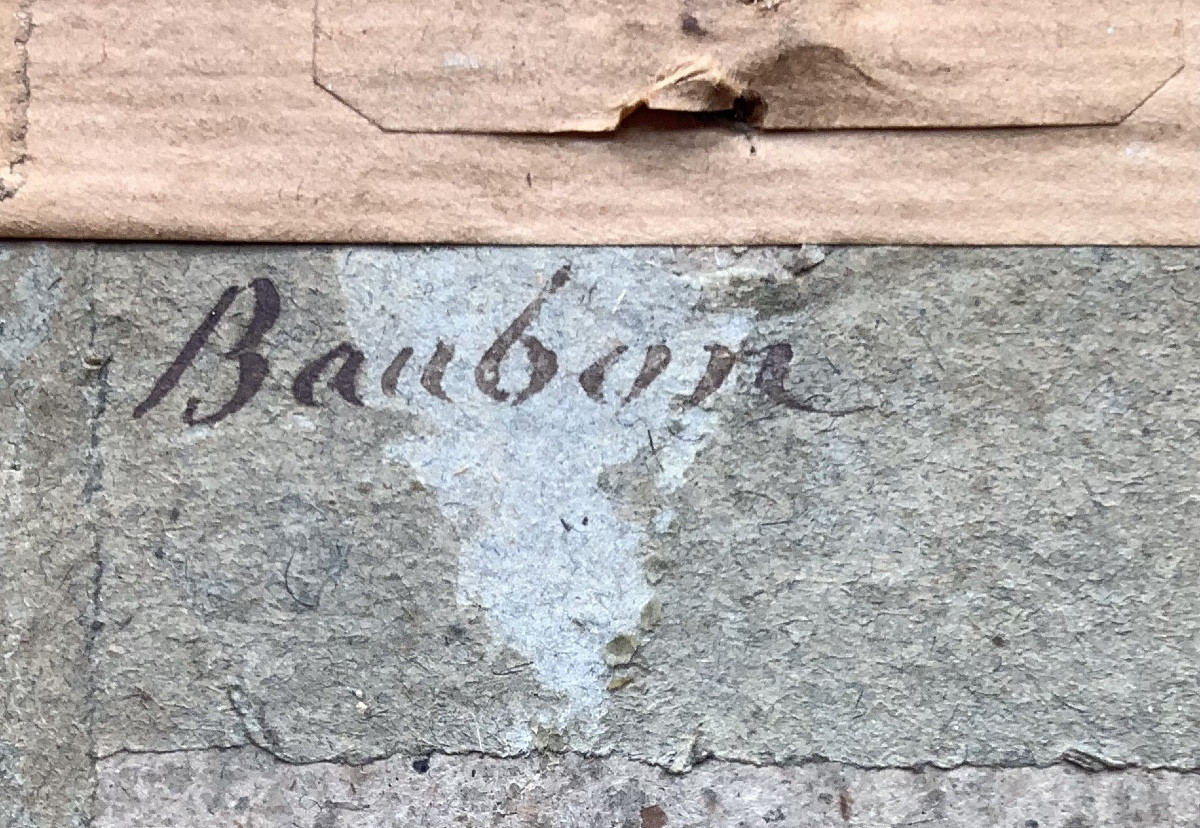 45_ Pair Of Small Pencil Drawings Representing 2 Views Of Montellier -photo-4