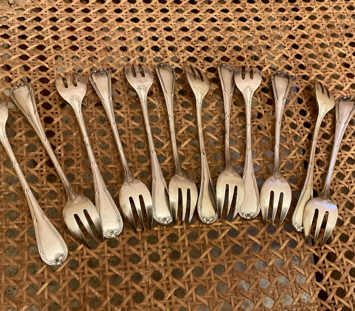 Partie de ménagère Christopher en métal argente 52 pièces vers 1917 -photo-4