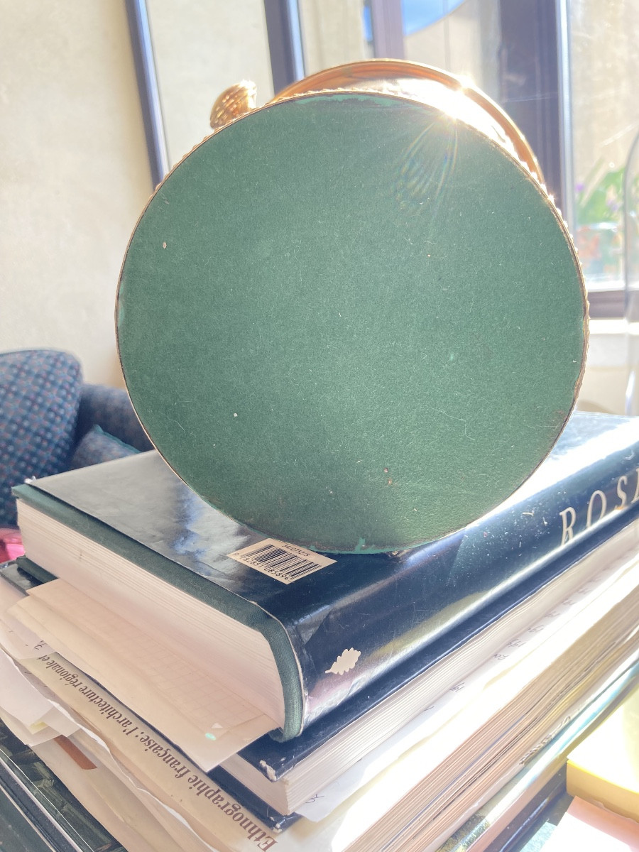 Sceau à  Champagne en métal doré -photo-4