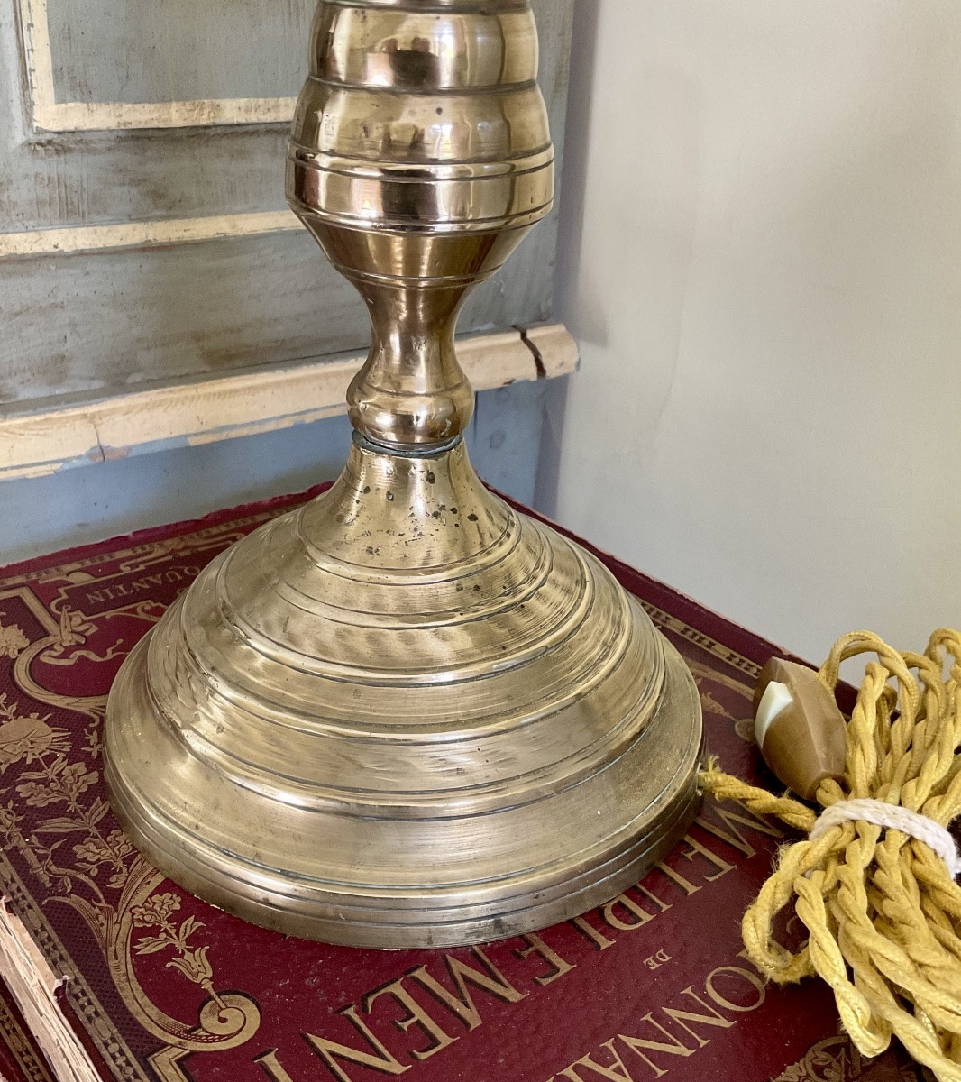 Moroccan Bronze Lamp Part -photo-2