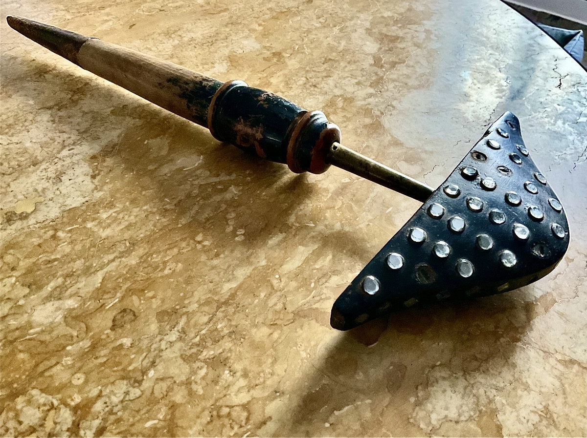 Ensemble de 4 miroirs aux alouettes de la fin du XIX°siècle -photo-1