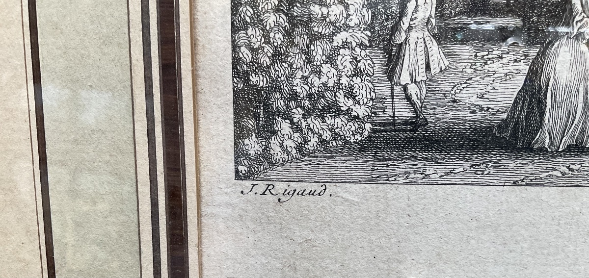 Paire de gravures , les jardins de Versailles et saint Cloud 1730-photo-2