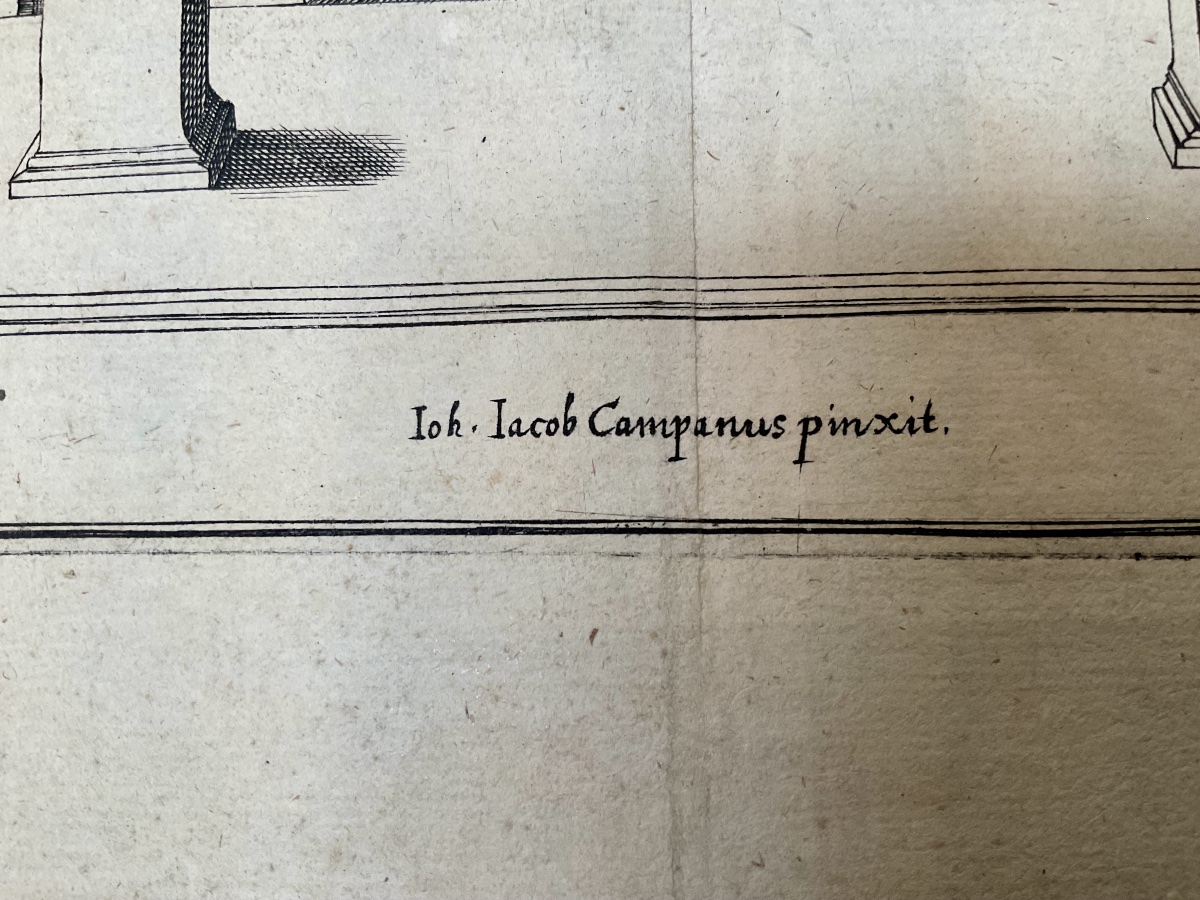 2 17th-century Architectural Engravings -photo-2