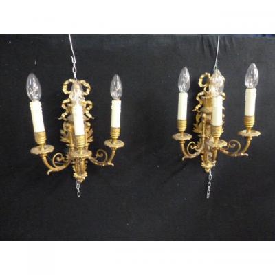 Pair Of Louis XVI Style Wall Sconces