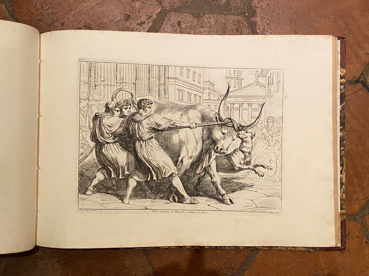 Important Book Of Fifty Engravings By Bartolomeo Pinelli Italy Rome XIXth 1823.-photo-5