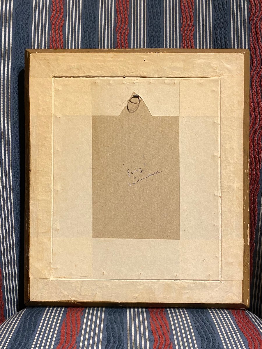 Drawing Portrait Of A Man Framed XIXth Louis Phillipe Period.-photo-8
