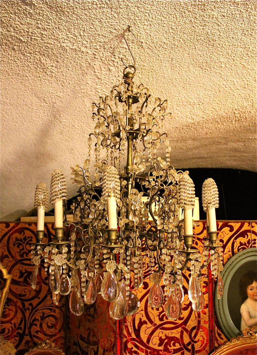 A Beautiful Chandelier Pendants, 10 Lights. Early Twentieth-photo-1