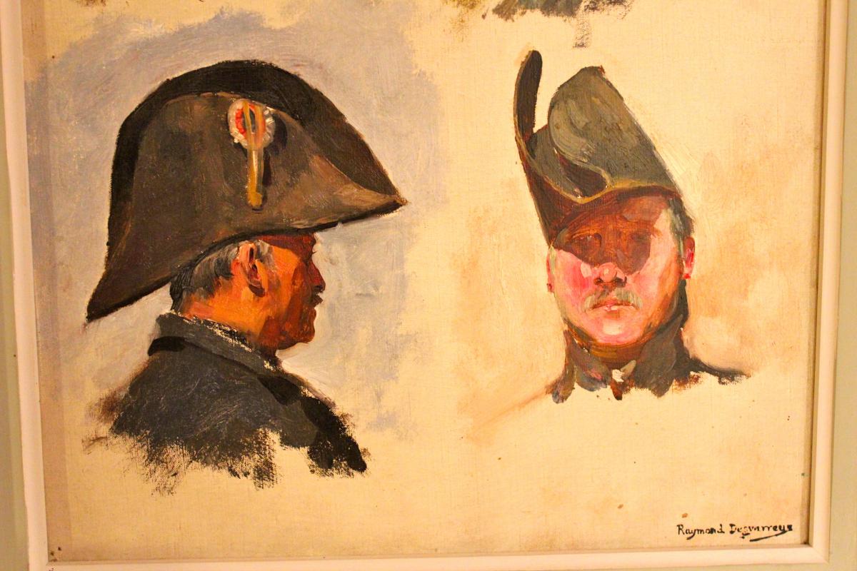 Oil On Canvas Early Twentieth, Military Topic-photo-4