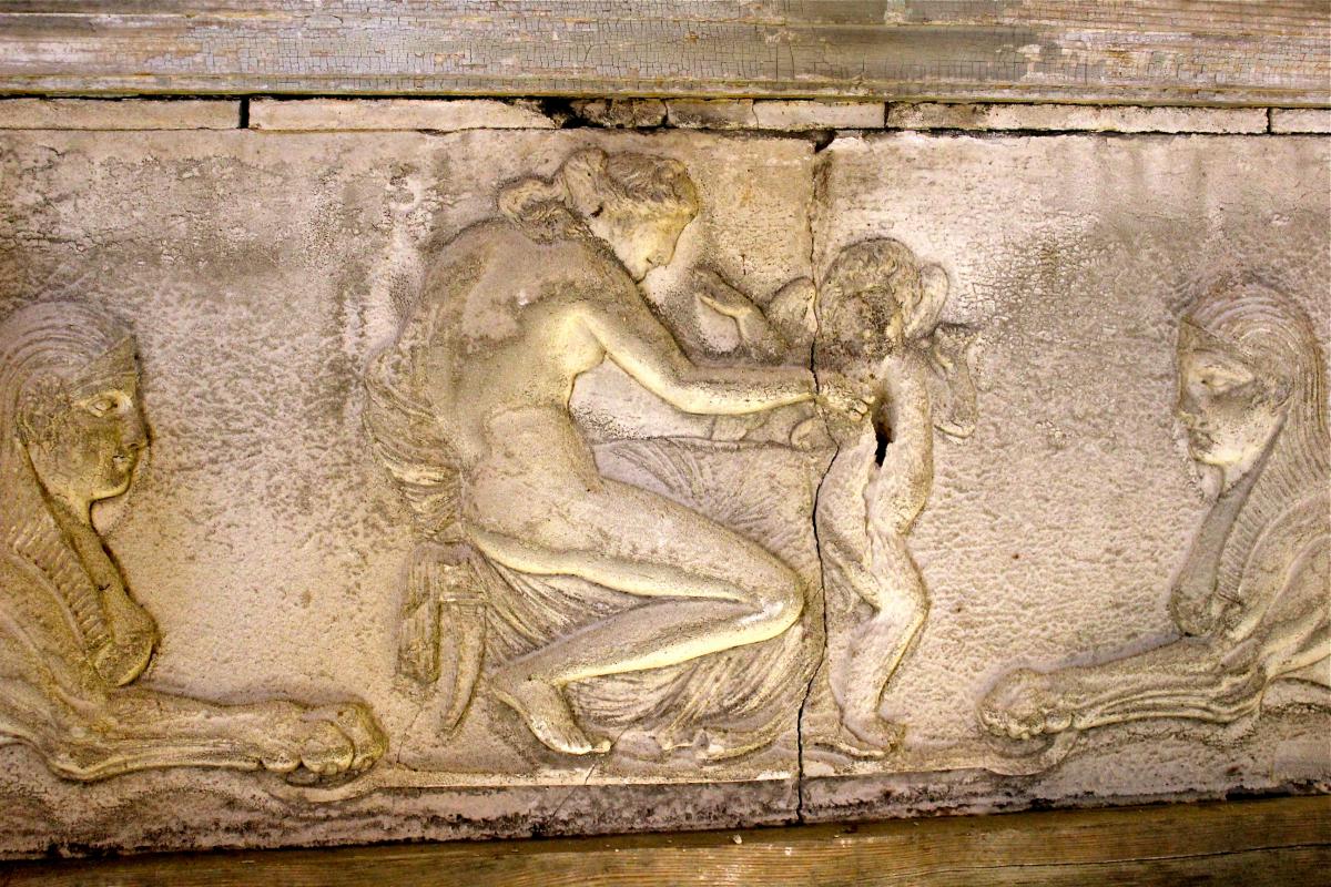 Bas Relief In Stucco And Wood Epoque 1st Empire. Nineteenth Century-photo-4