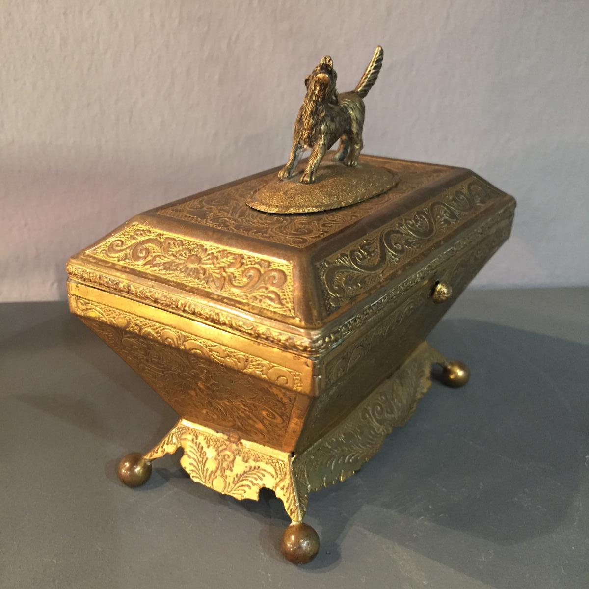Coffret Forme Sarcophage XIXeme-photo-2