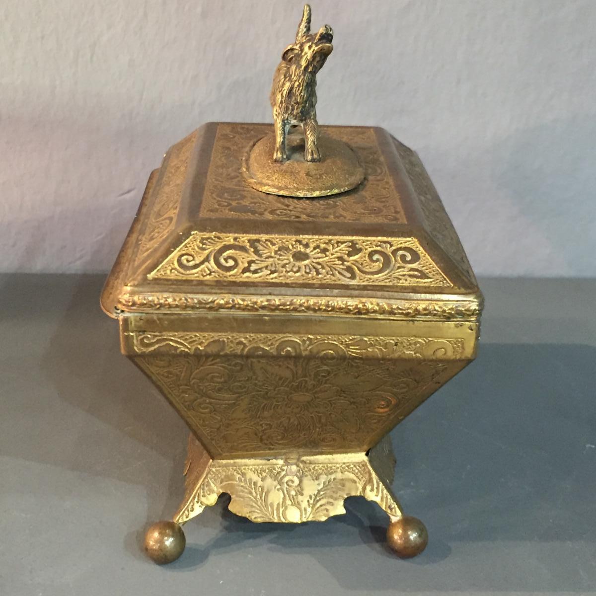 Coffret Forme Sarcophage XIXeme-photo-2