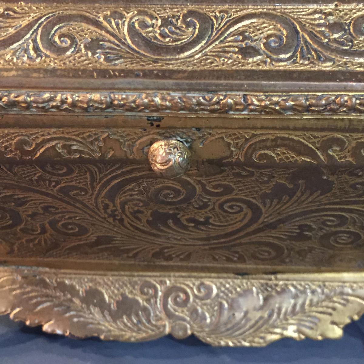 Coffret Forme Sarcophage XIXeme-photo-3