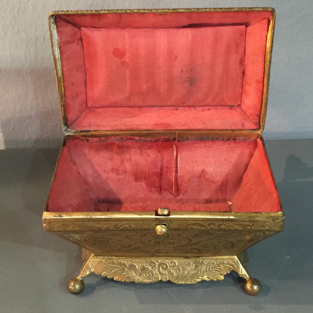 Coffret Forme Sarcophage XIXeme-photo-4