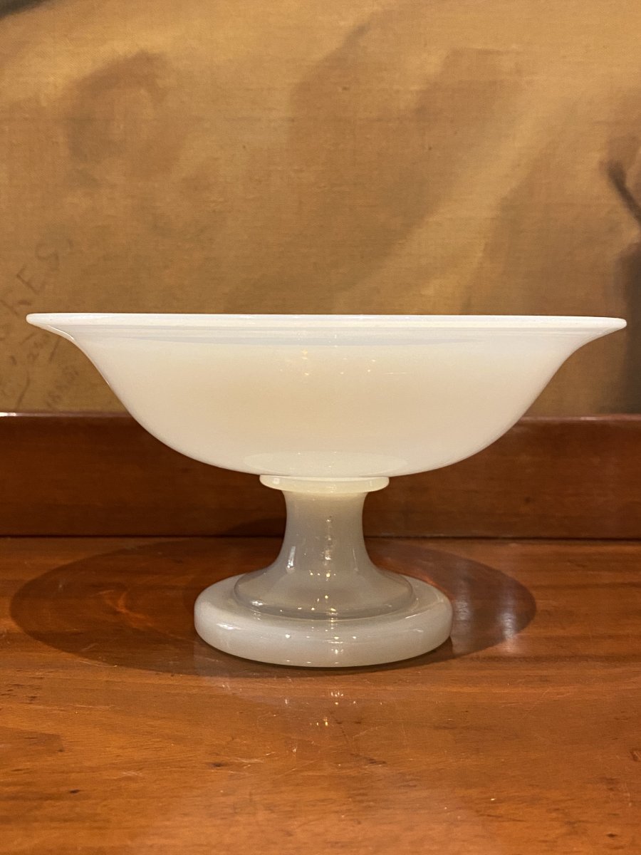 Important Baguier Cup In Soapy Opaline XIXth Charles X Period.-photo-2