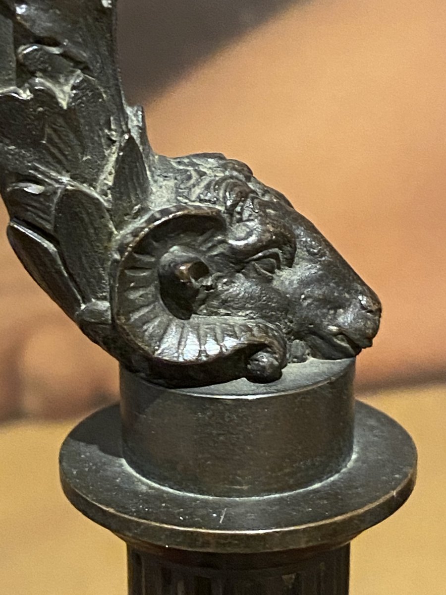 Night Light Oil Lamp In Patinated Bronze And Opaline XIXth Charles X Period.-photo-4