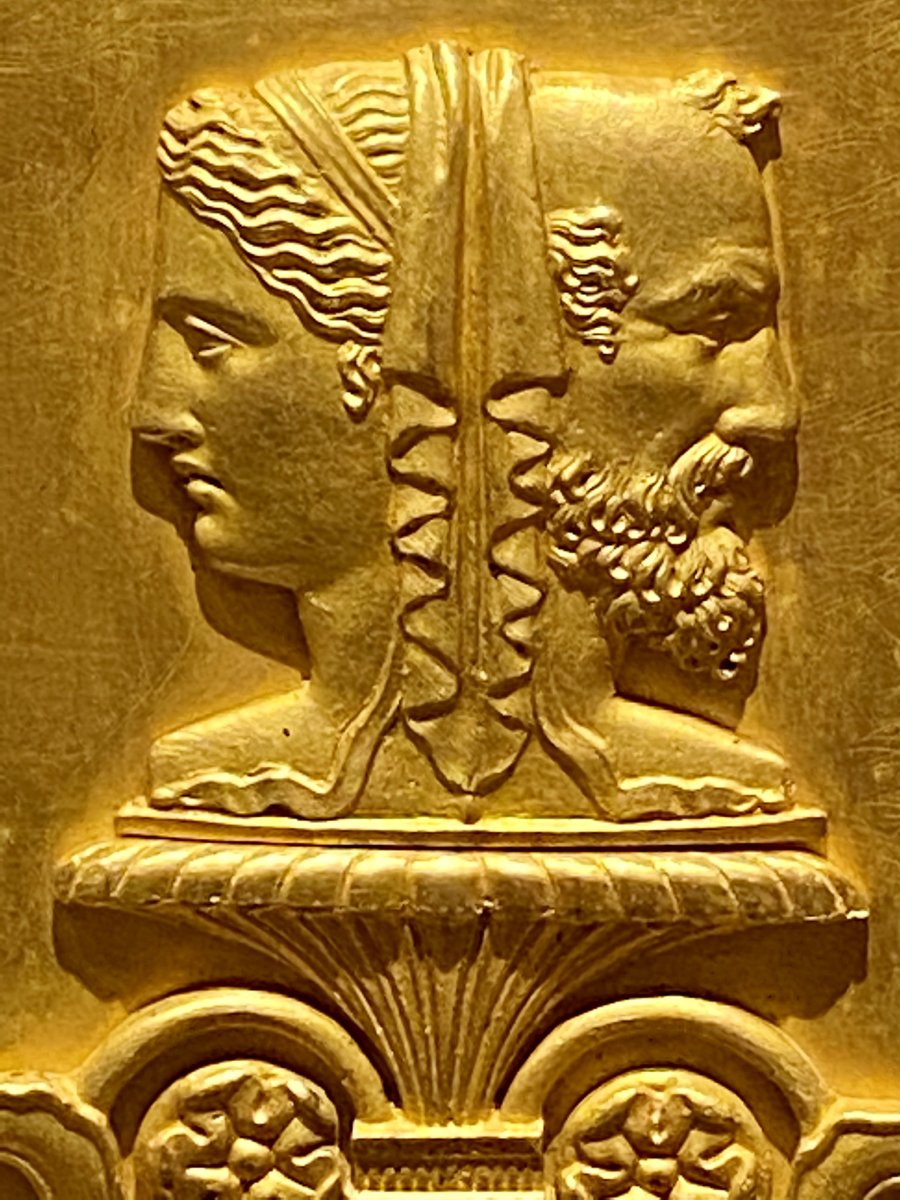 77 / 5000 Résultats De Traduction Pendulum Borne In Bronze Profile Of The God Janus Early XIXth-photo-5