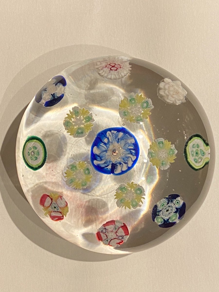 XIXth Sulfide Paperweight Manufacture From St Louis Or Baccarat.-photo-7