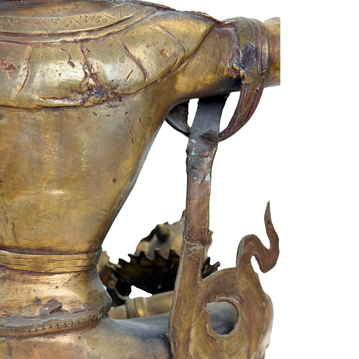 Mañjuśrī en bronze – Népal, vallée de Katmandou, XIXe siècle, 57 cm-photo-6