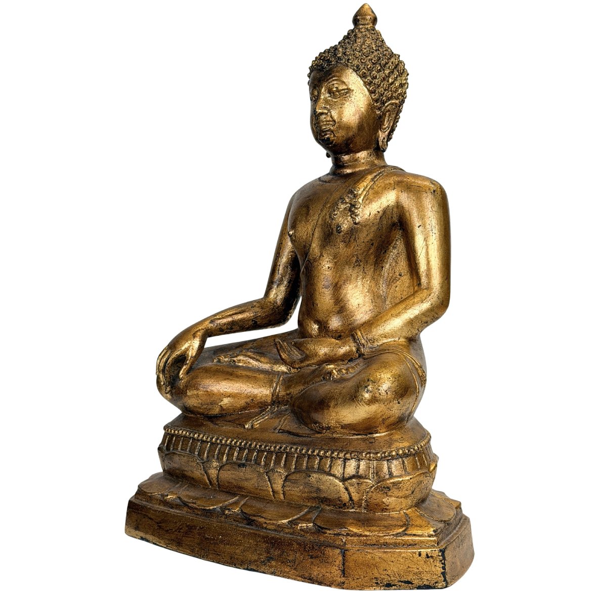 Thai Shakyamuni Buddha In Gilded Bronze On Lacquer – Rattanakosin, 19th Century-photo-2